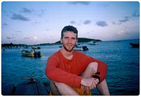 Lev on the pier at Esperanza